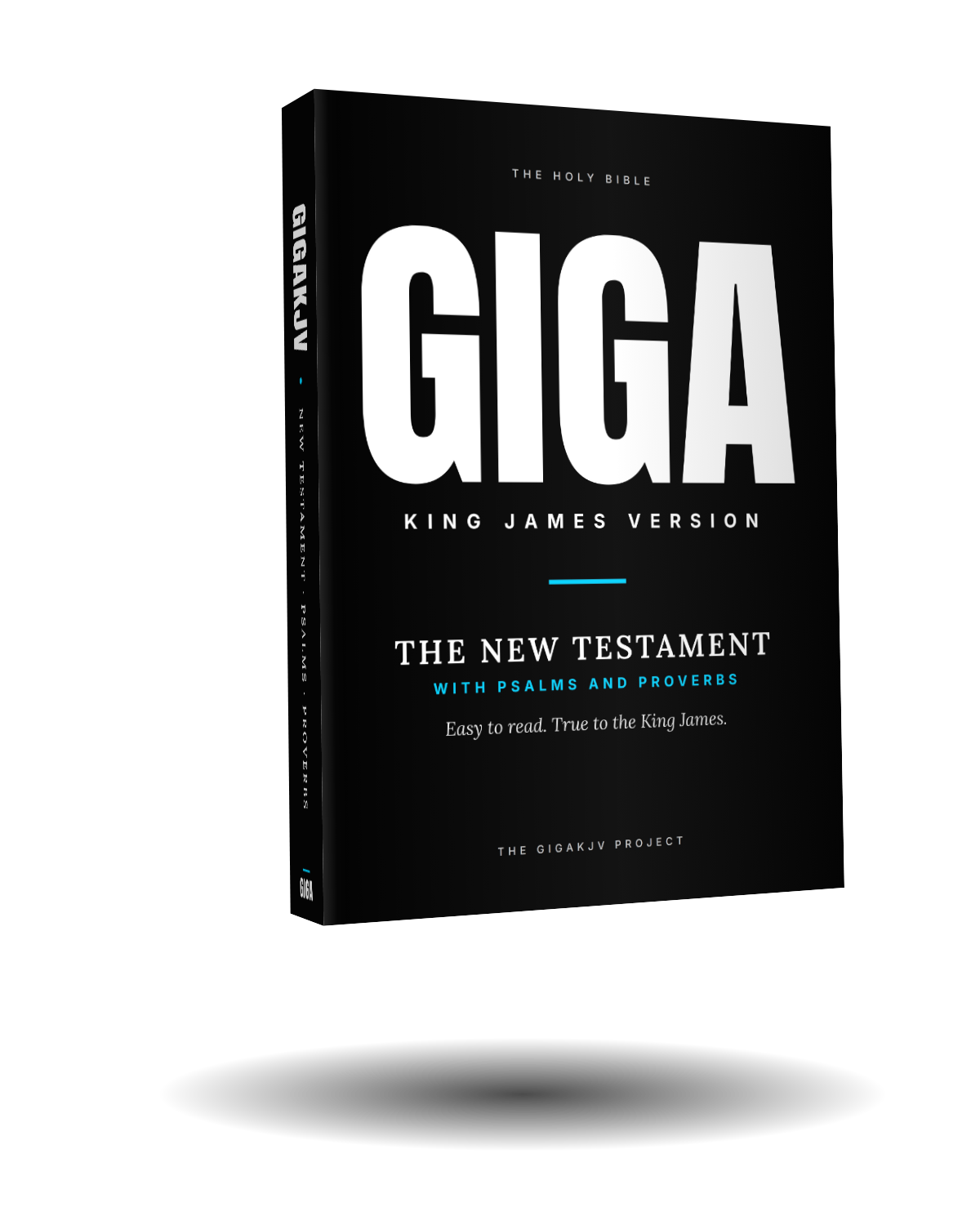 3D mockup of the Giga Bible GIGAKJV large hardcover book